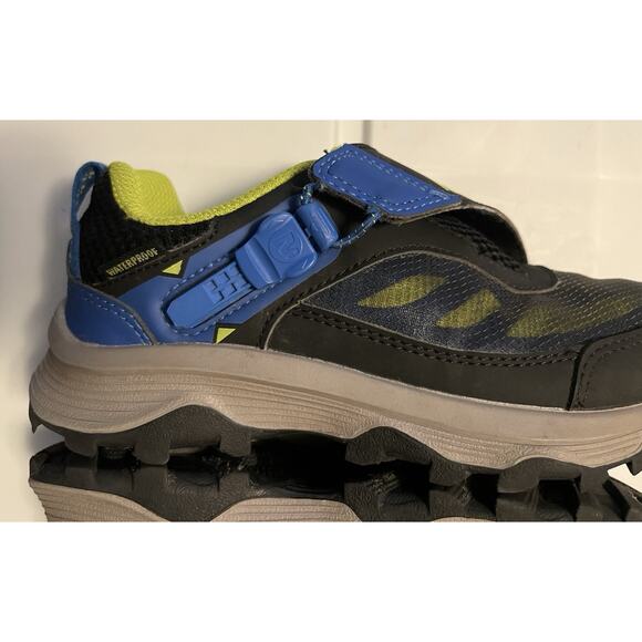 Merrell Moab Speed Low ZipTrek MK267174 Kids 1 M Hiking Shoes Black Blue Sneaker - Picture 7 of 10